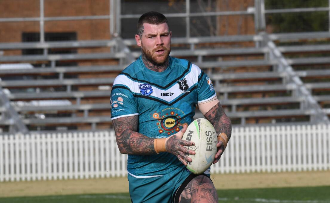 Josh Dugan in action for Orange United Warriors against Condobolin. Picture by Jude Keogh.