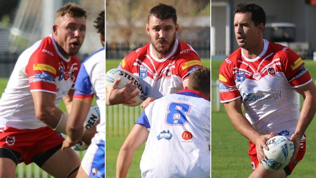 There's been some debate about how Mudgee fits ex-NRL players like (from left) Clay Priest, Zac Saddler and Jack Littlejohn into its lineup. Pictures by Petesib's Photography