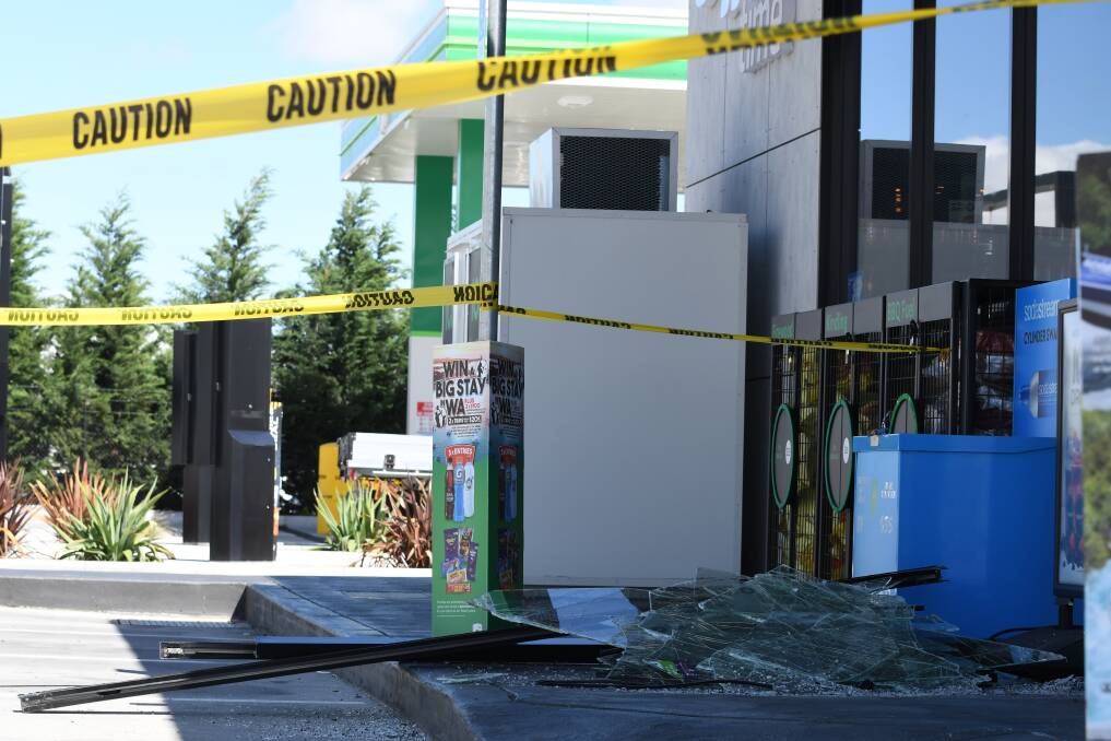 PHOTOS: Damage to the BP service station on Sydney Road, Kelso.