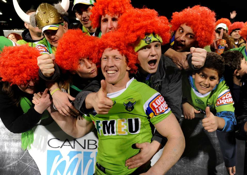 Alan Tongue was a fan favourite at the Canberra Raiders. Picture: Marina Neil