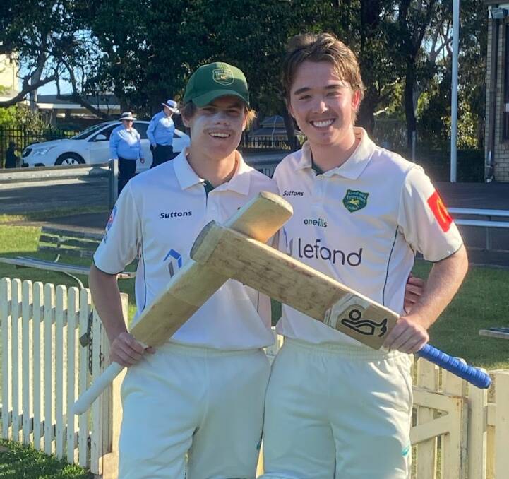 Max Robinson and Blake Weymouth. Picture from Randwick Petersham Cricket Club 