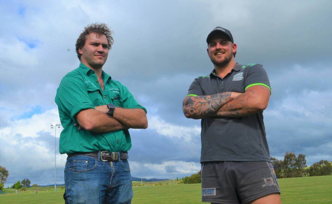 Cargo's co-captain-coaches Duncan Young and Blake Cramer. Picture by Lachlan Harper 