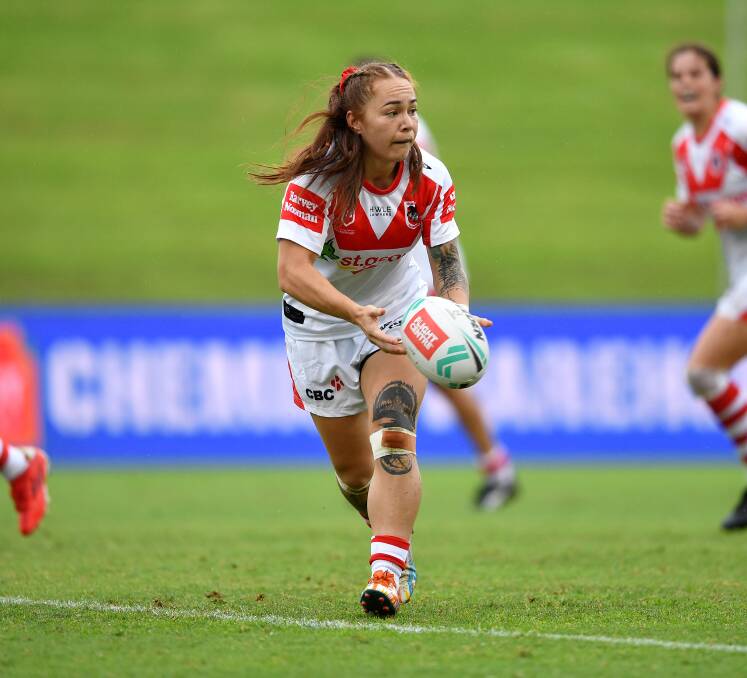 Renee Targett has made nine career appearances in the NRLW. Picture by Dragons Media 
