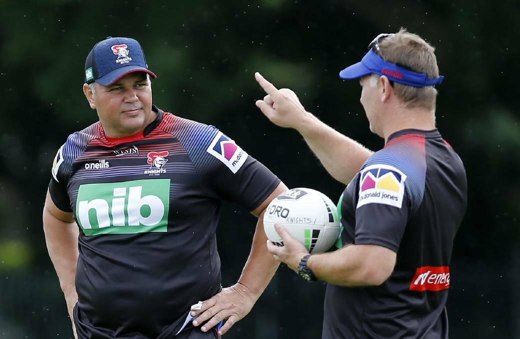 Manly Sea-Eagles coach Anthony Seibold was previously a coaching consultant at the Newcastle Knights. Picture from Newcastle Herald 
