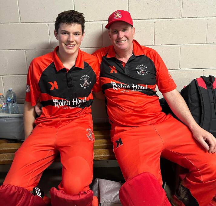 Centrals first grade's father-son duo Jack and Graeme Judge. Picture supplied 