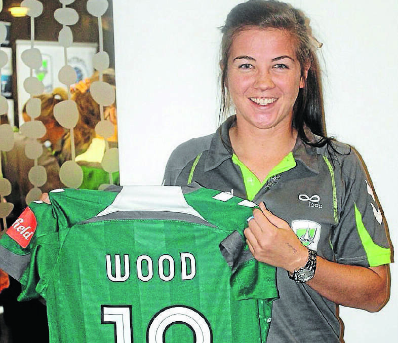 Sammie Wood in 2012 during her early days with Canberra United. Picture from Grenfell Record 