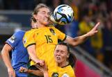 Matildas defender Clare Hunt (top) never doubted she would be ready for the Paris Olympics. (Jono Searle/AAP PHOTOS)