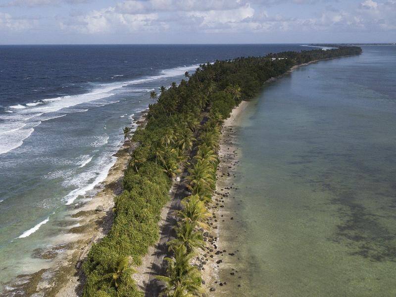 Pacific island nations such as Tuvalu are bearing the brunt of the climate crisis. (Mick Tsikas/AAP PHOTOS)