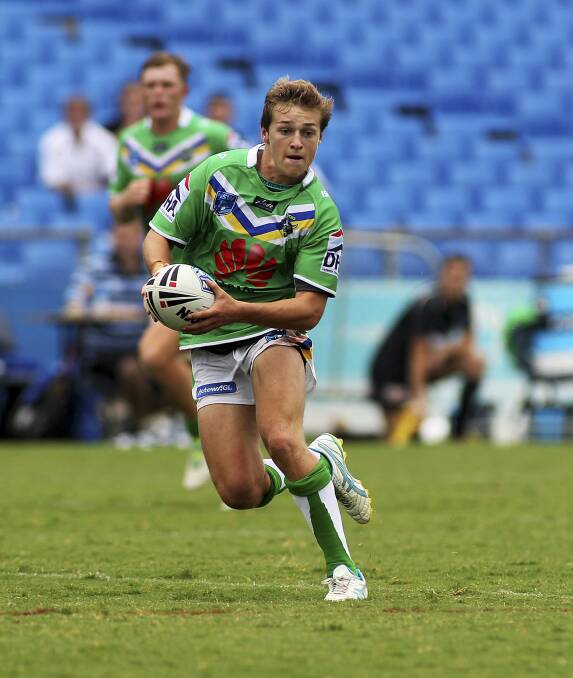 VERSATILE: Orange's Ryan Griffin in action for the Raiders’ SG Ball side in 2015. Photo: CANBERRA RAIDERS