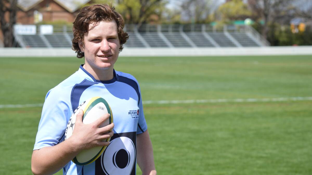 NSW STATE OF MIND: Orange's Hunter Ward capped off an incredible 2015 with strong performances for his NSW Schoolboys under 16 side last weekend.
 Photo: MATT FINDLAY 0922mfward1