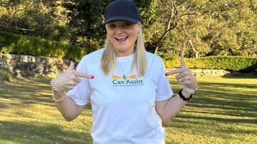  Three-time Olympic sprinter Melinda Gainsford-Taylor, who grew up in Narromine, wearing a Can Assist t-shirt. Picture supplied