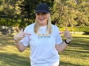  Three-time Olympic sprinter Melinda Gainsford-Taylor, who grew up in Narromine, wearing a Can Assist t-shirt. Picture supplied