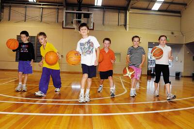 BOUNCING AROUND: Budding basketballers Jai Ogilvie, Kade Parkes, Will Thomas, Clary Annis-Brown, Sarah Bryant and Eliza Mepham are excited to be a part of the new under 12s Orange District Basketball Association junior competition.