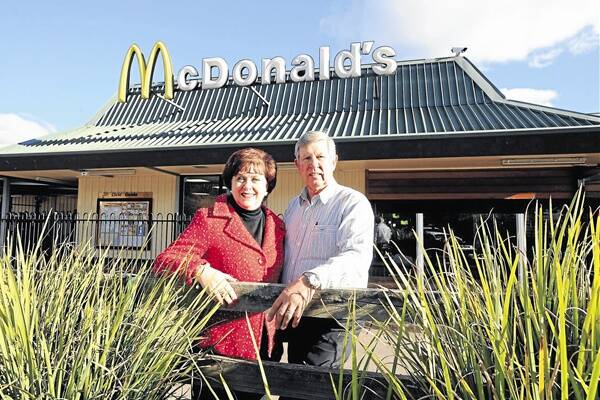 MCDONALD’S SOLD: After establishing the Orange McDonalds franchise 27 years ago, operators Joanne and Geoff Lewis have sold to a Sydney interest. Photo: JUDE KEOGH 0706maccassale4